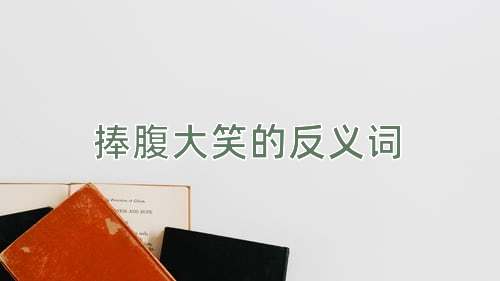 捧腹大笑的反义词