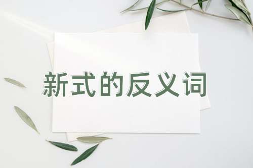 新式的反义词