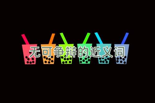 无可争辩的近义词