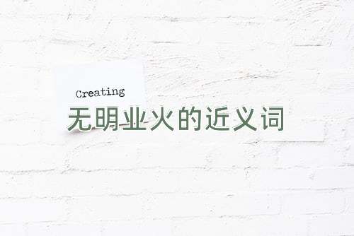 无明业火的近义词