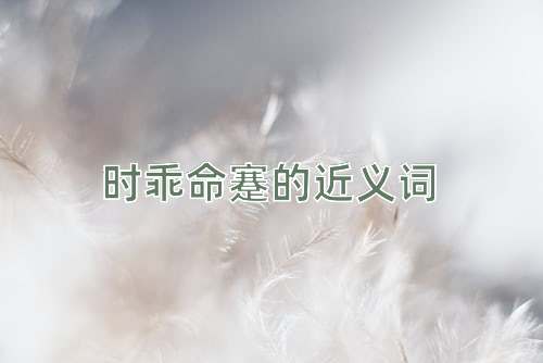 时乖命蹇的近义词