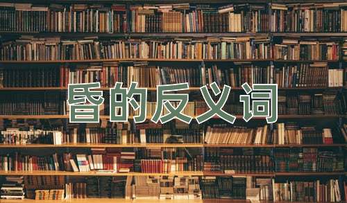 昏的反义词