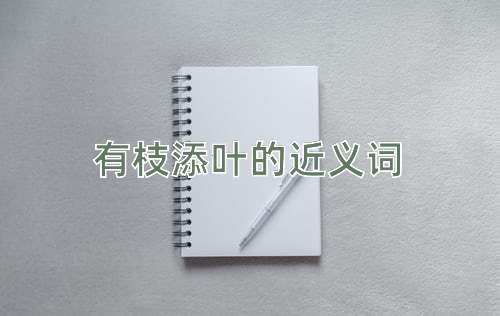 有枝添叶的近义词