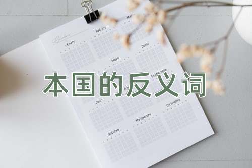 本国的反义词