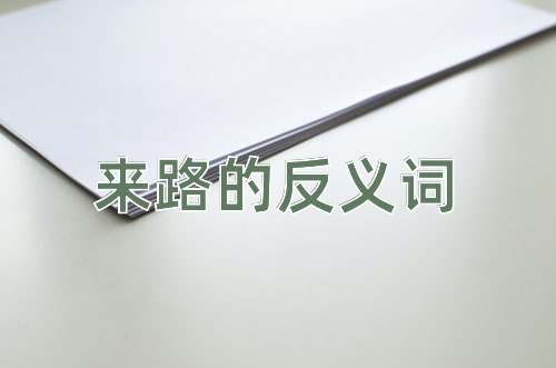 来路的反义词