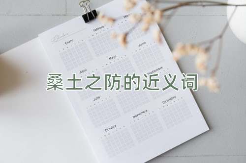 桑土之防的近义词
