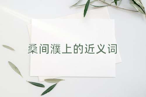 桑间濮上的近义词