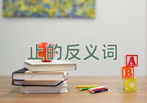 止的反义词
