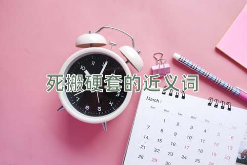 死搬硬套的近义词
