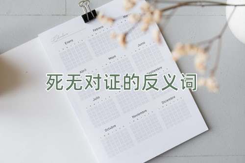 死无对证的反义词