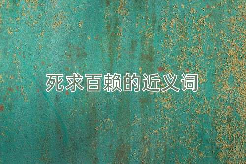 死求百赖的近义词