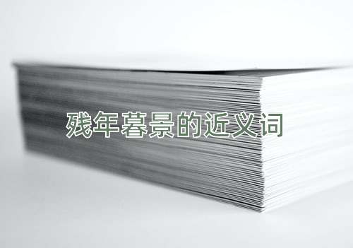 残年暮景的近义词