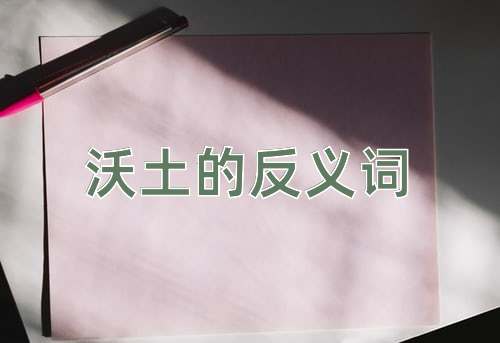 沃土的反义词