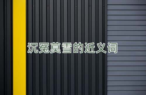 沉冤莫雪的近义词