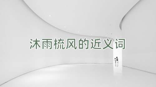 沐雨梳风的近义词
