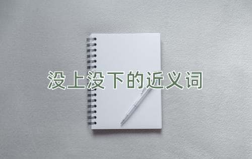 没上没下的近义词