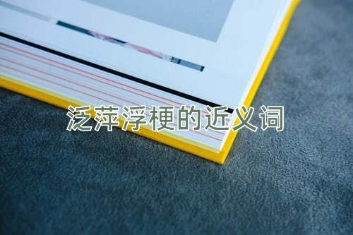 泛萍浮梗的近义词