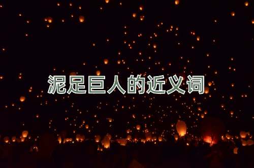 泥足巨人的近义词