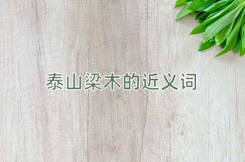泰山梁木的近义词