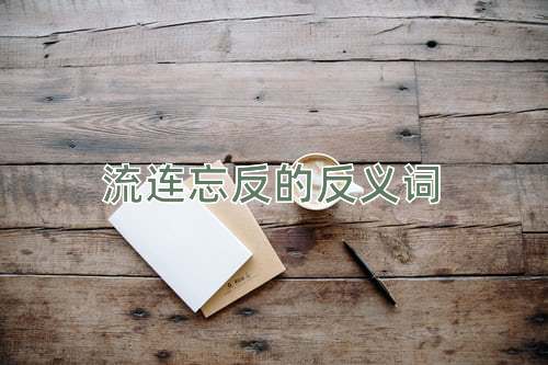 流连忘反的反义词