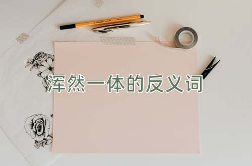 浑然一体的反义词