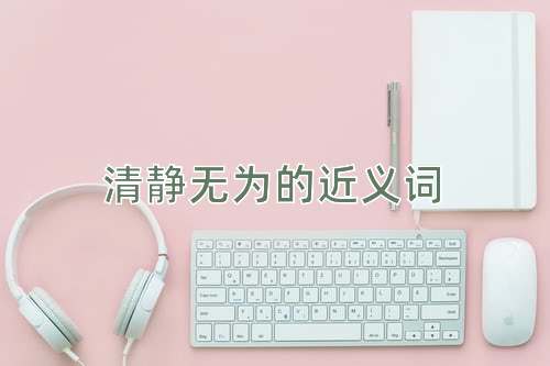 清静无为的近义词