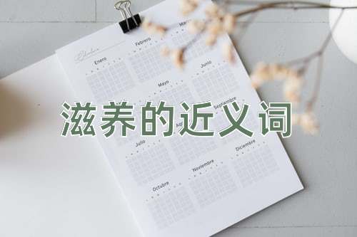 滋养的近义词