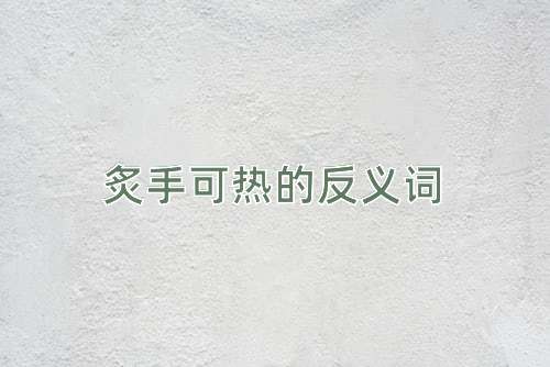 炙手可热的反义词