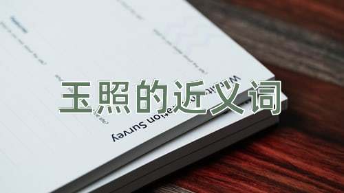 玉照的近义词