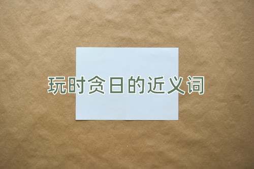 玩时贪日的近义词