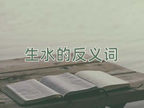 生水的反义词