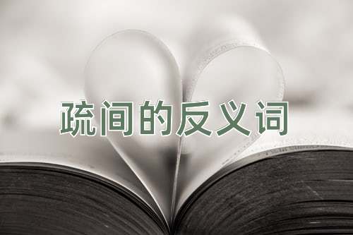 疏间的反义词