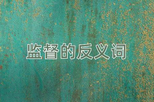 监督的反义词