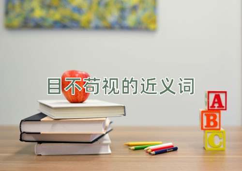目不苟视的近义词
