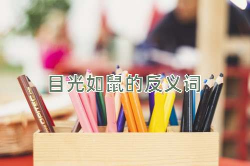 目光如鼠的反义词