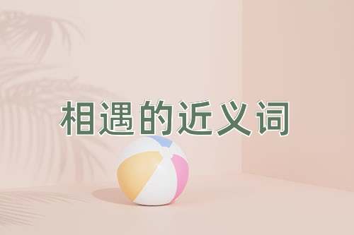 相遇的近义词