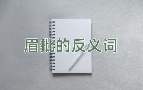 眉批的反义词