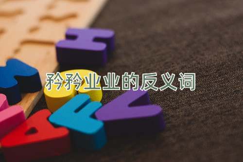 矜矜业业的反义词