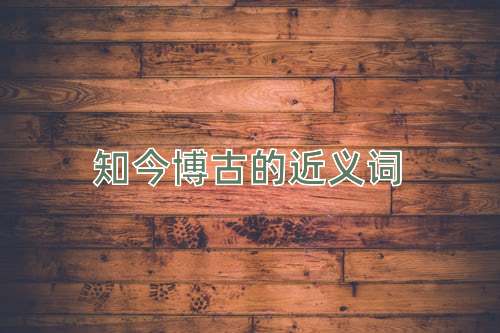 知今博古的近义词
