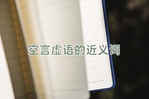 空言虚语的近义词