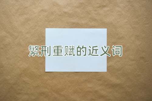 繁刑重赋的近义词