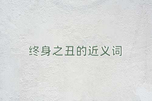 终身之丑的近义词