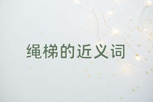 绳梯的近义词
