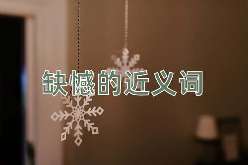 缺憾的近义词