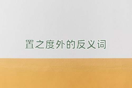 置之度外的反义词