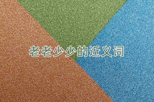 老老少少的近义词