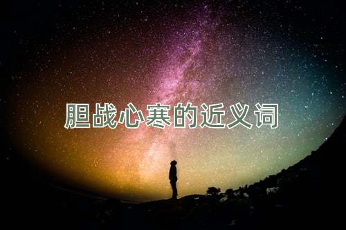 胆战心寒的近义词