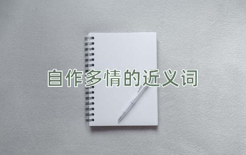 自作多情的近义词