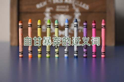 自甘暴弃的近义词