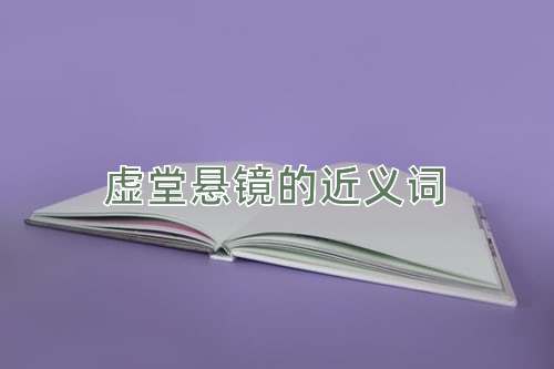 虚堂悬镜的近义词